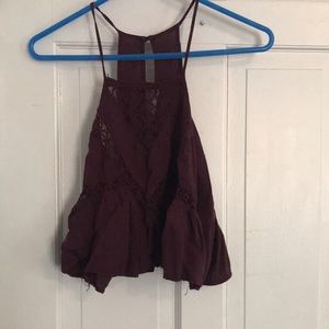 cranberry La hearts tank top